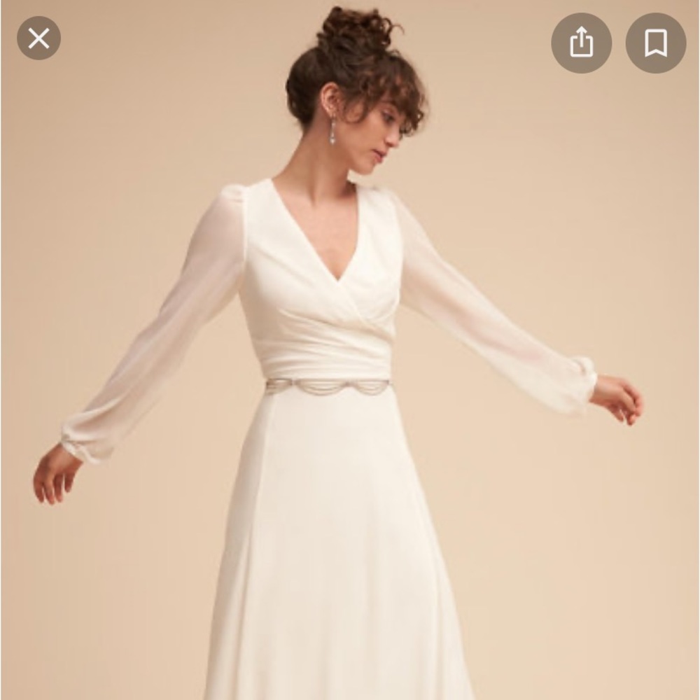 NOVA DRESS by BHLDN color ivory